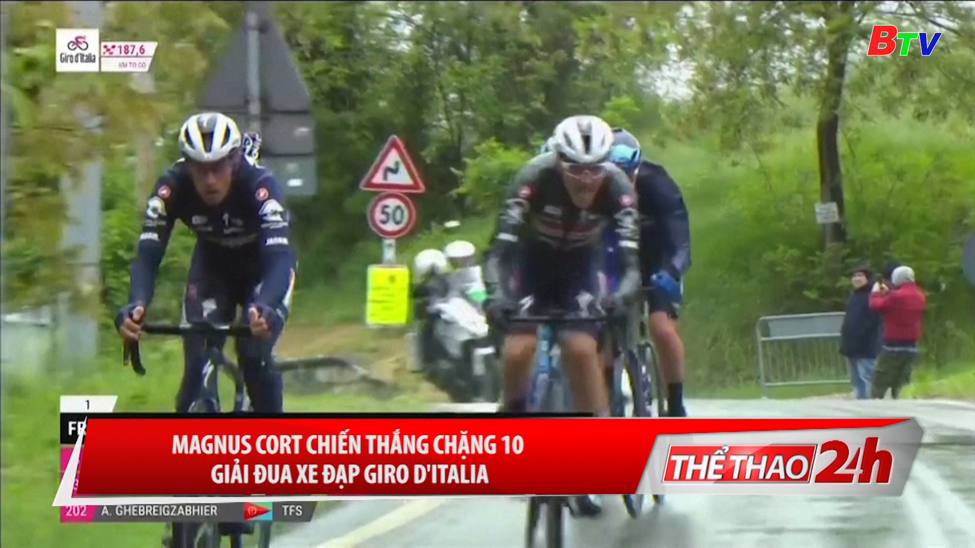 Magnus Cort chiến thắng chặng 10 Giải đua xe đạp Giro D’italia